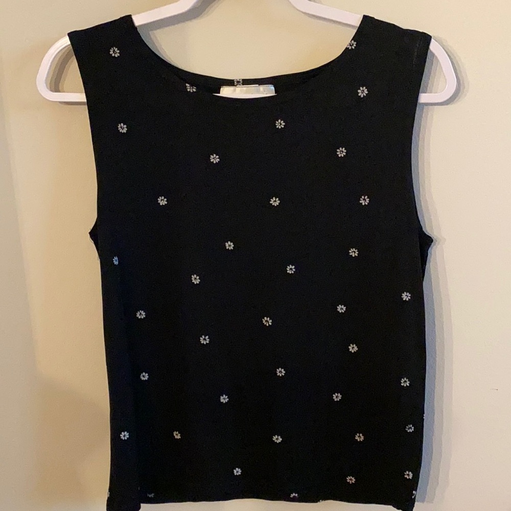papell studio small black tank